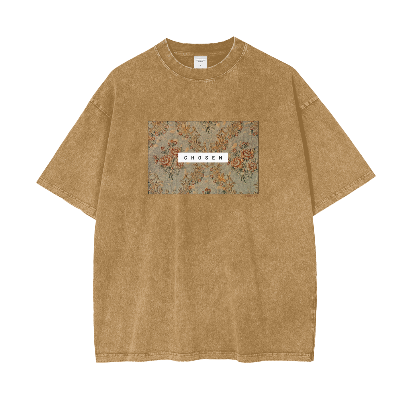 "CHOSEN" Oversize Snow Washed T-Shirt