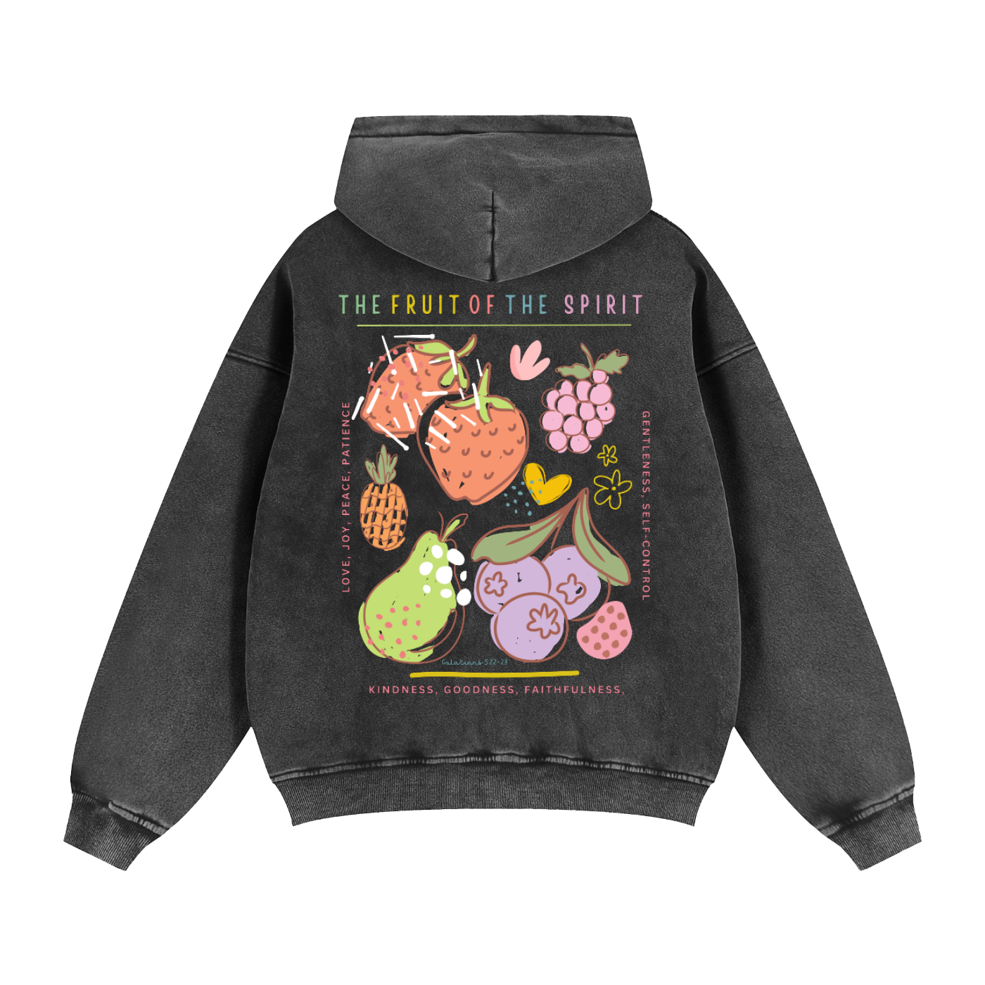 “FRUIT OF THE SPIRIT” Zip-Through Hoodie
