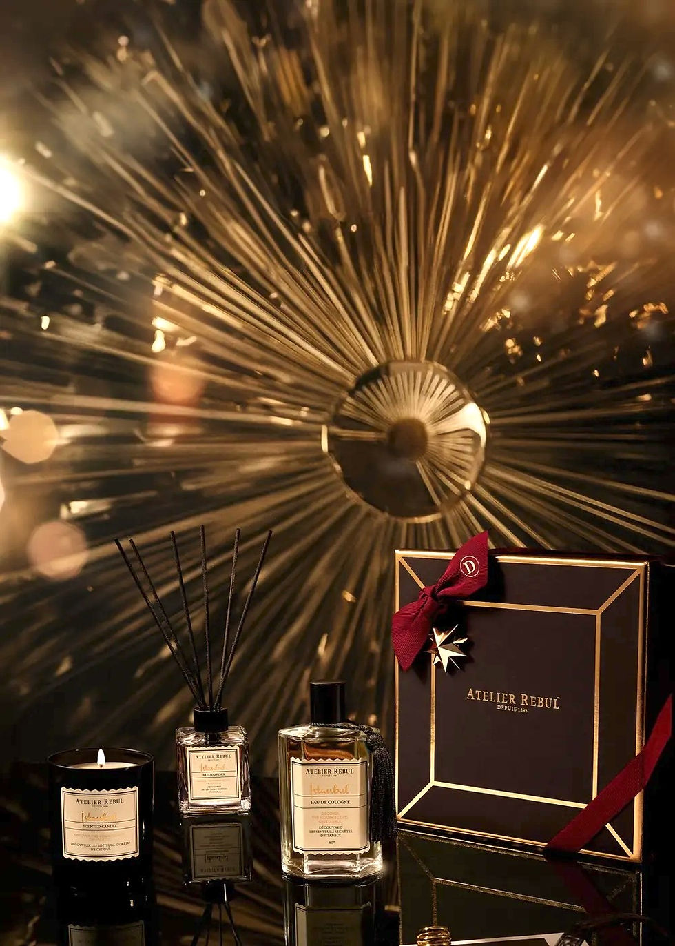 Pachete cadou de Crăciun, parfumuri, lumânări parfumate, Atelier Rebul în România