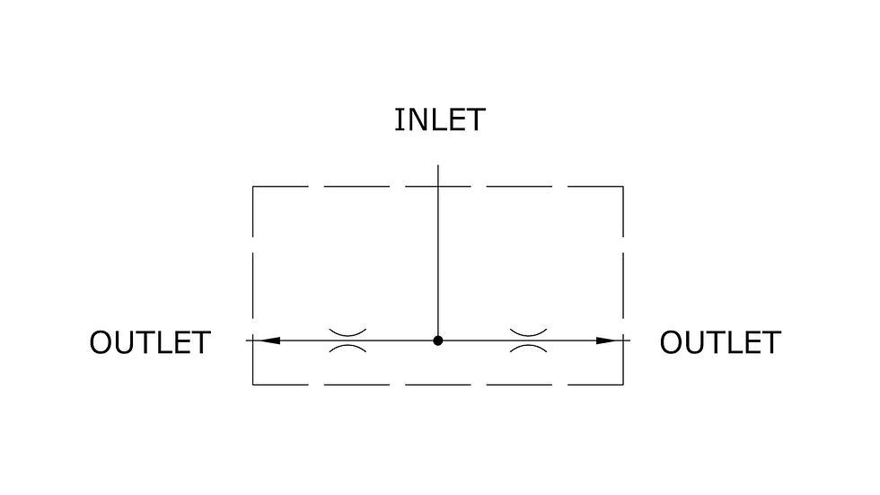 Thumbnail: HYDRAULIC PROPORTIONAL FLOW DIVIDER 50/50 SPLIT