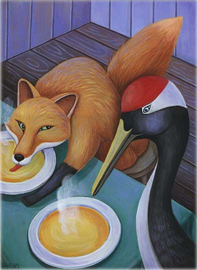Fox and Crane