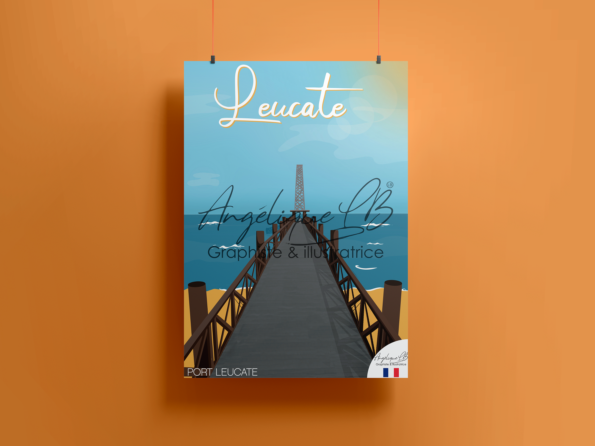 Affiche LEUCATE- Port Leucate | Poster vintage Leucate