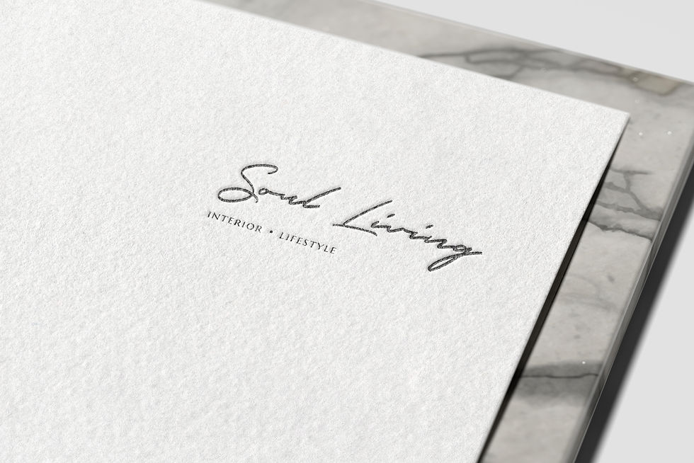 Soul Living logo displayed on paper