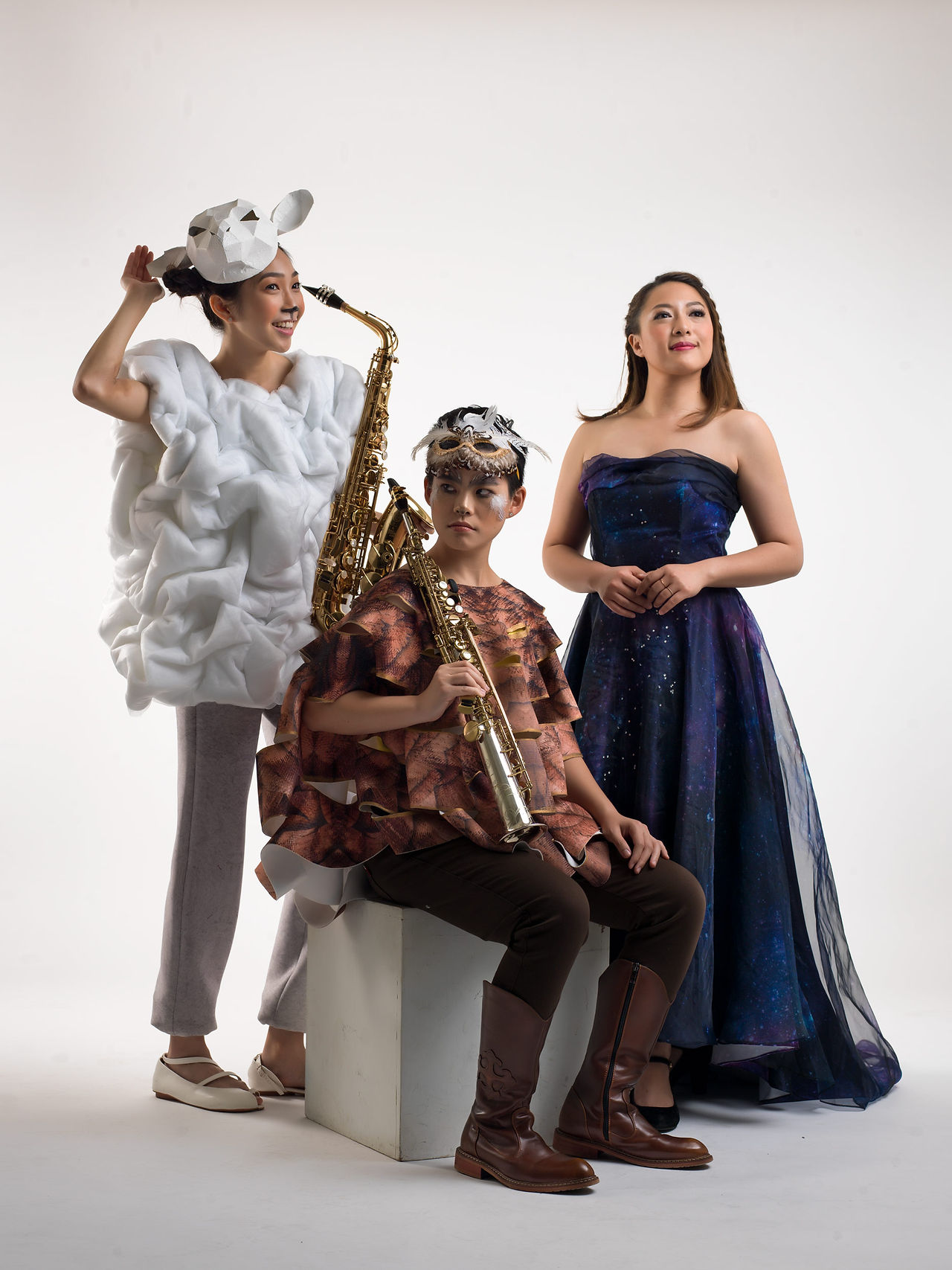 La Sax Stage Photography with three performers