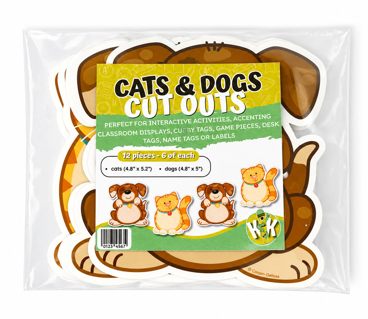 Cats & Dogs Cut Outs – 12 Pieces
