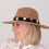 Thumbnail: Trilby Hat with embellishment - Beige