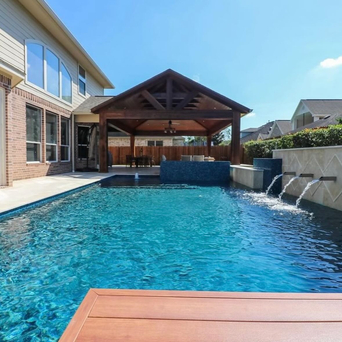 Pool in Backyard