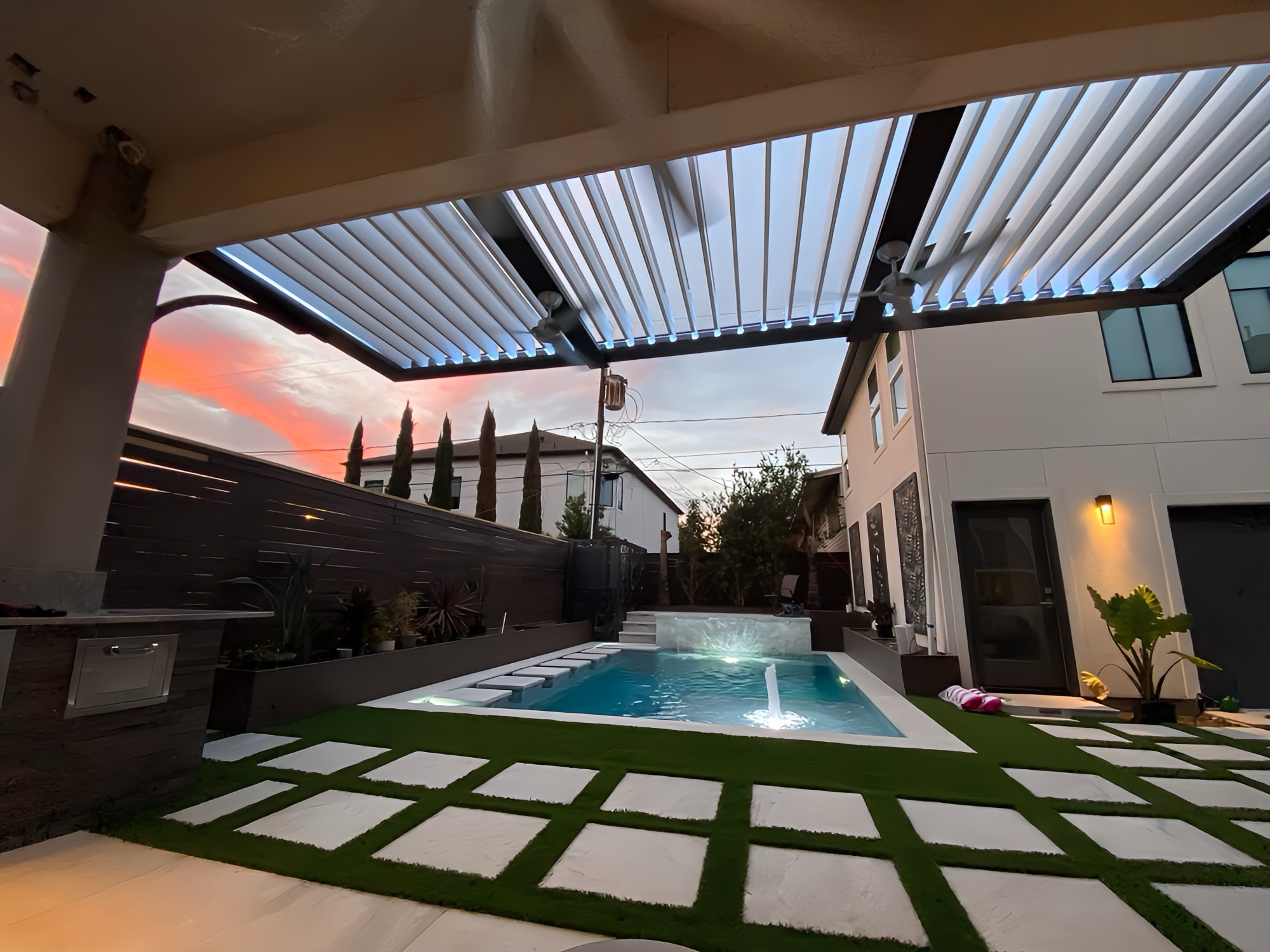 Backyard pool