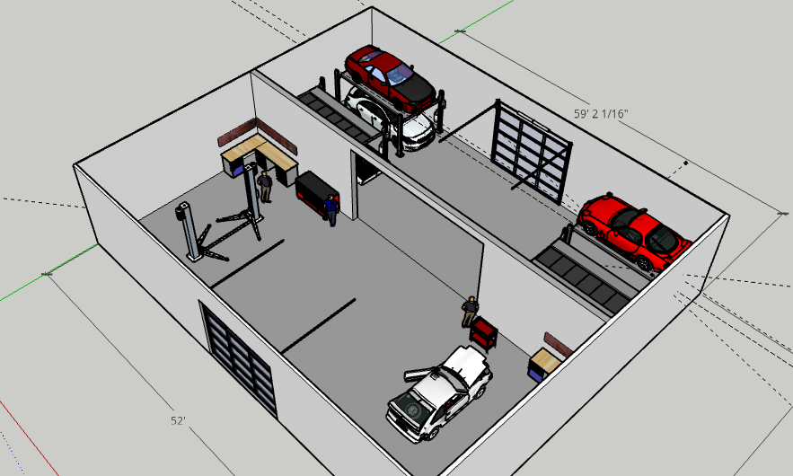Concept de garage partagé