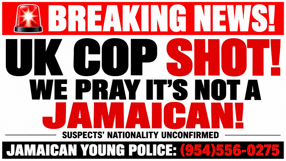 UK cop shot: Jamaican Young Police prayer and commentary.