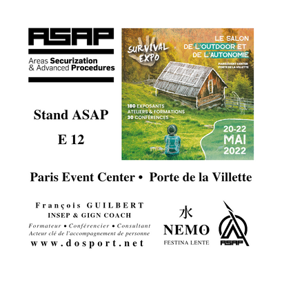 ASAP & François GUILBERT au salon de la survie à Paris.