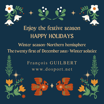 Enjoy the festive season : happy holidays.
