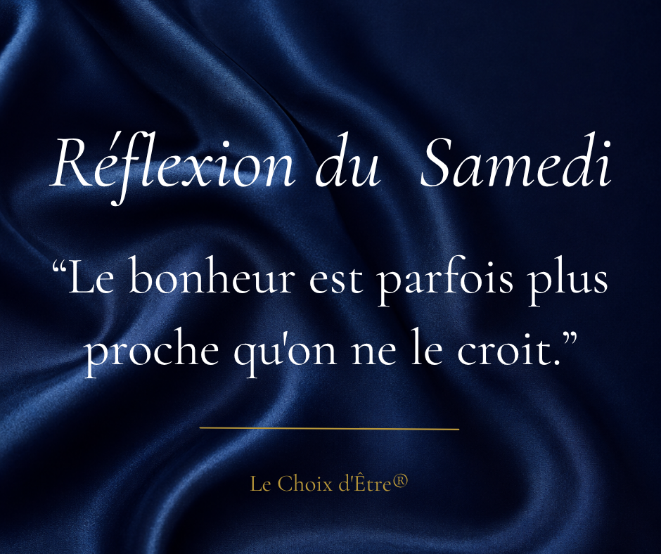Réflexion du samedi | Comment trouver le bonheur