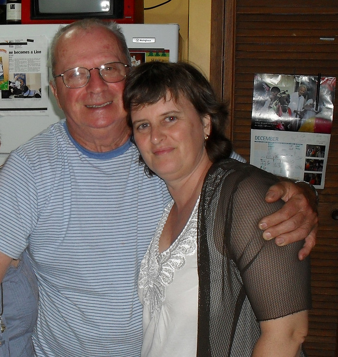 Picture of Bill Reeves with daughter Jacinta Crealy