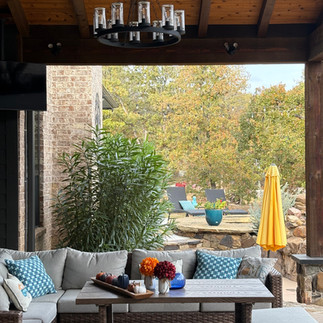 outdoor seating area