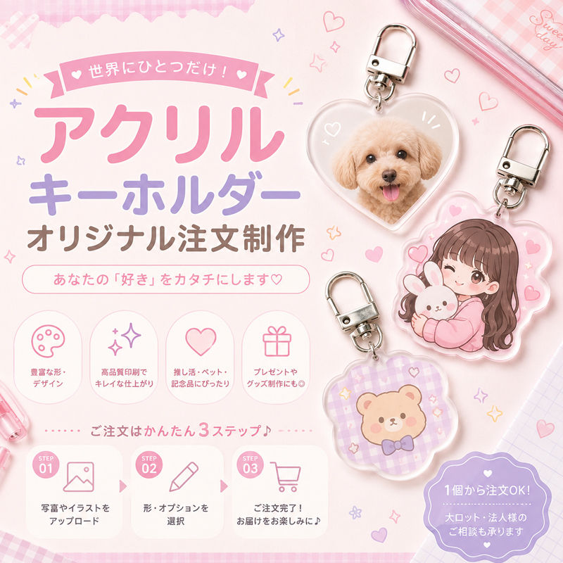 アクリルキーホルダー制作