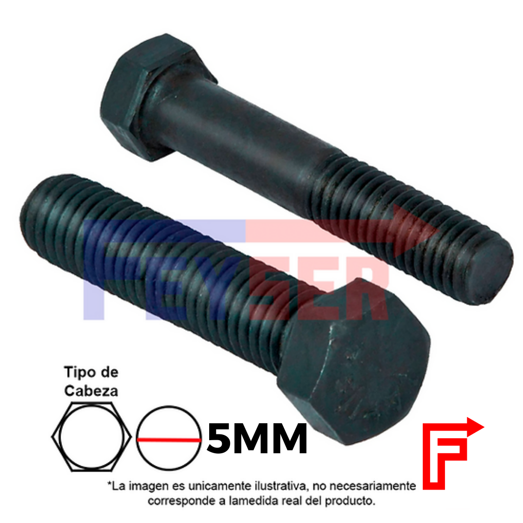 TORNILLO 5 MM GRADO CABEZA HEXAGONAL