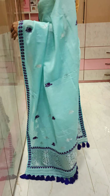 Pure Hand made nooni cotton mekhela sador full stitched 