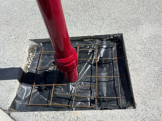 light pole base