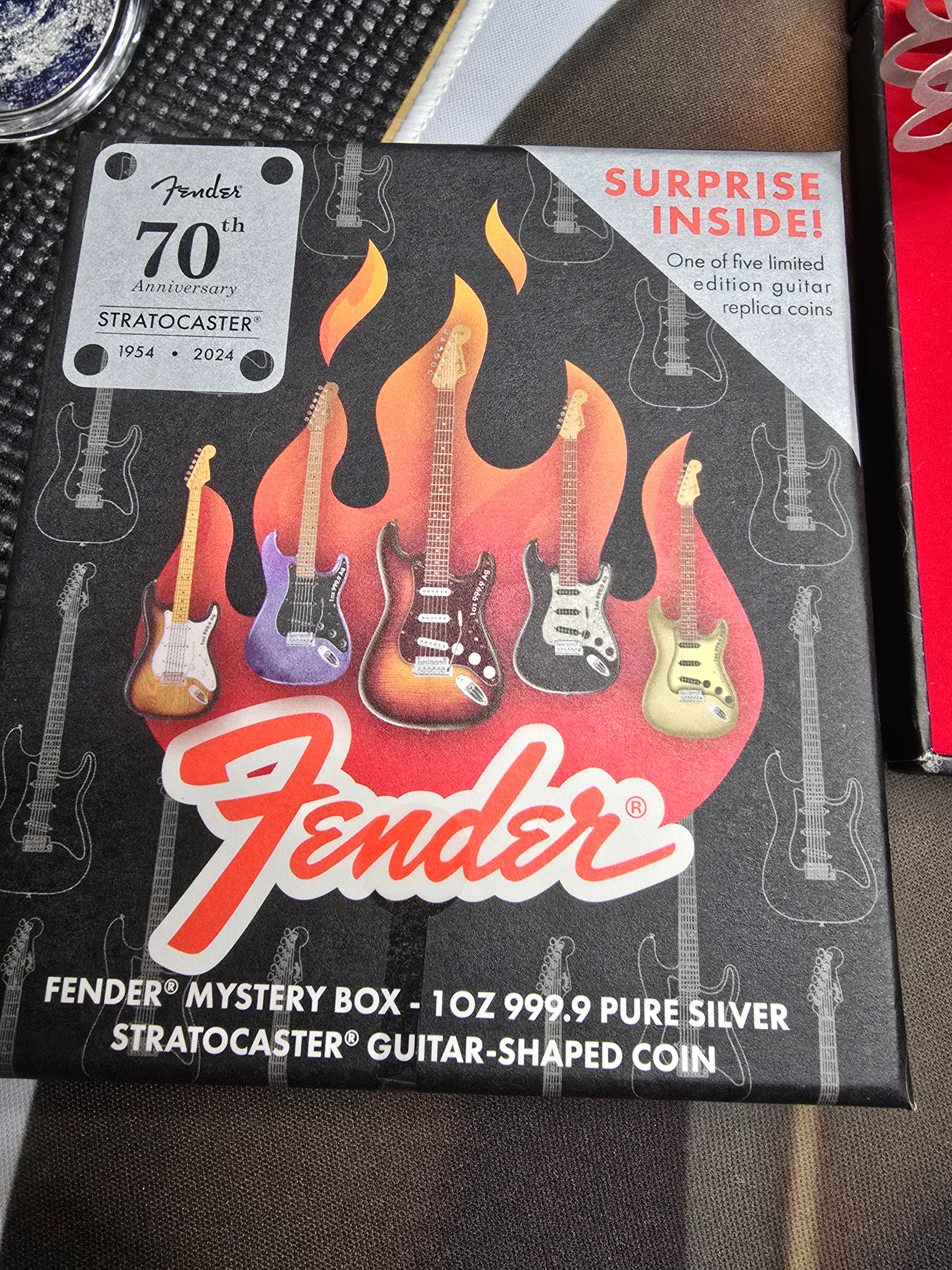Fender Silver Guitar