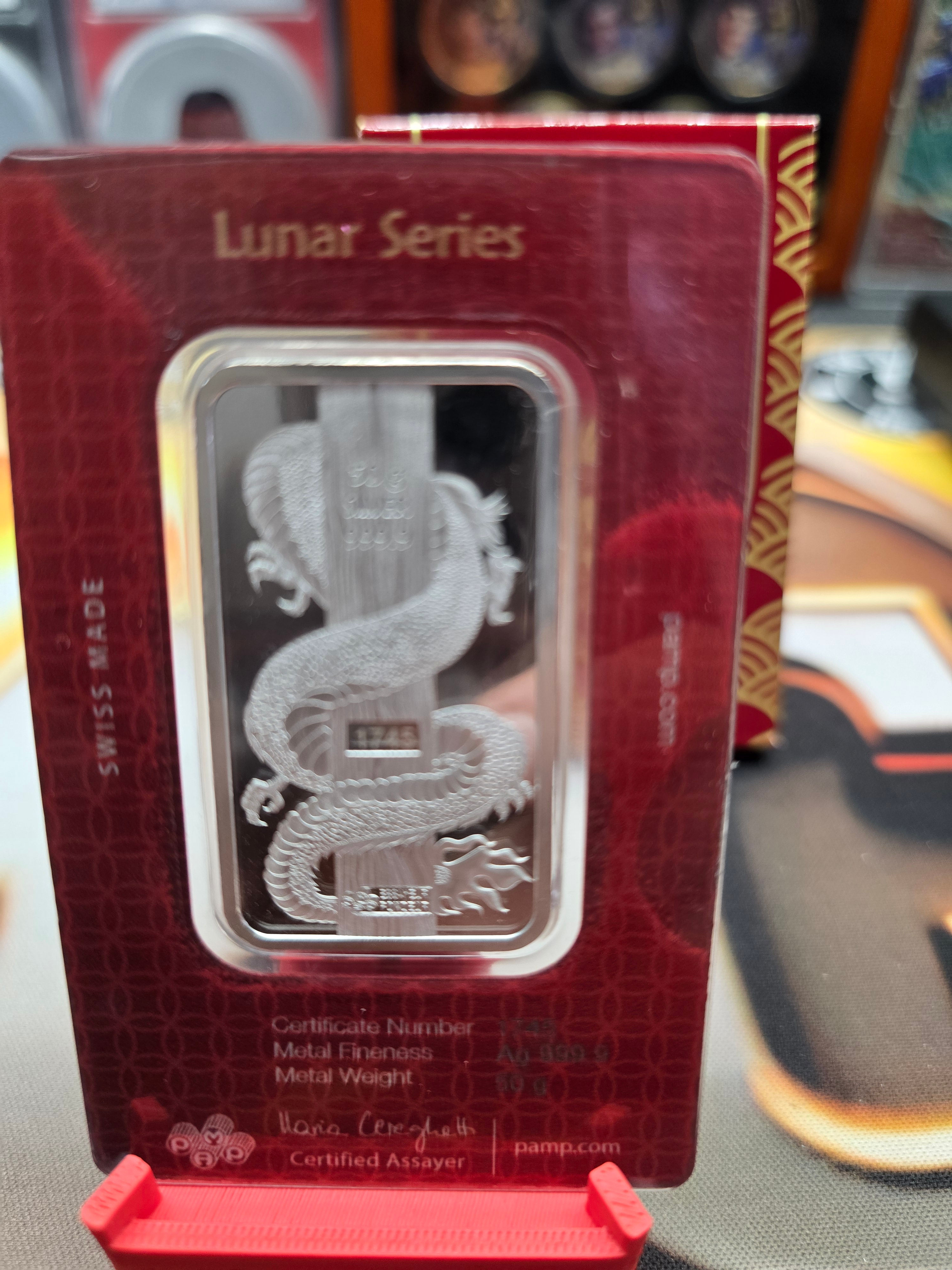 2024 Lunar Dragon Silver Bar
