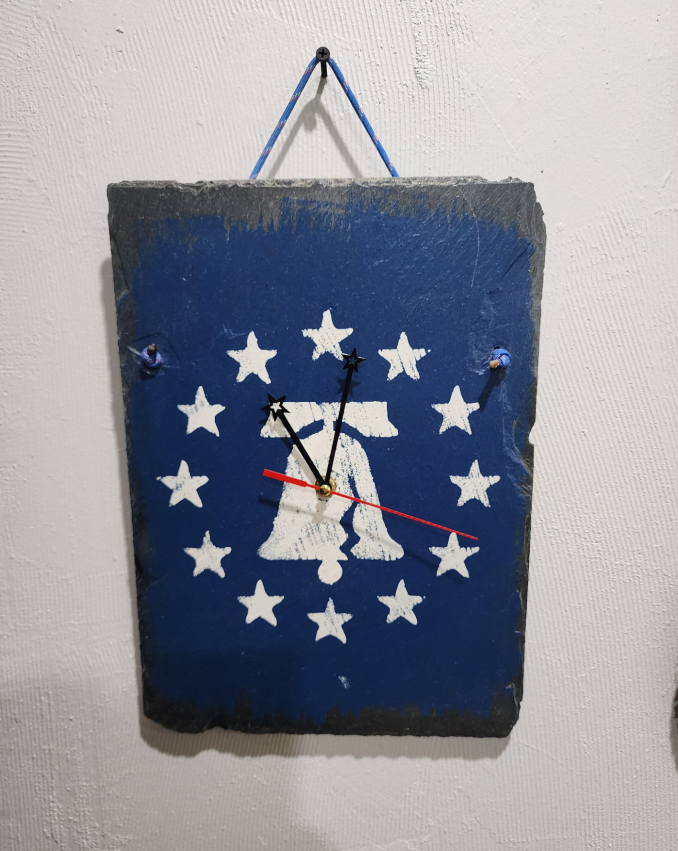 Liberty Bell Hanging Slate Clock