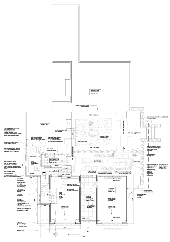 Plan showing open-air passage