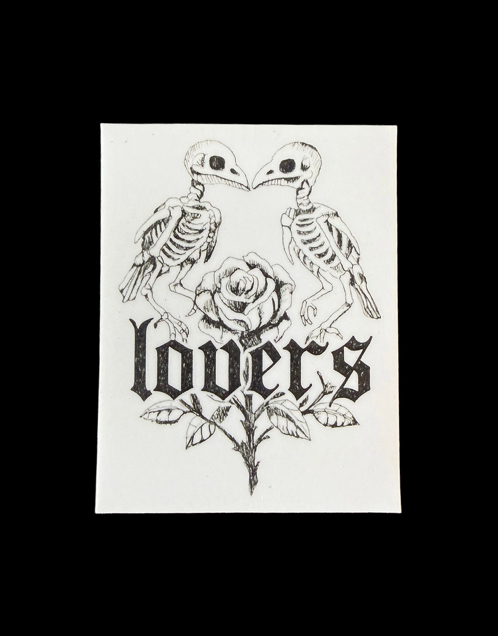 Thumbnail: Two little gay birds sticker 