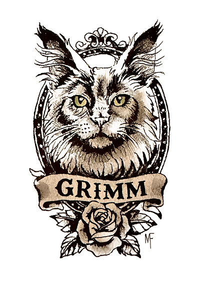 Hand-drawn, custom pet portraits inspired by traditional tattoo art and gothic illustration. Each piece is created from your