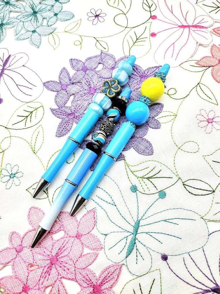 Beaded Pens, bling pen, personalized ball point pen, gift, planner pen, fancy pe