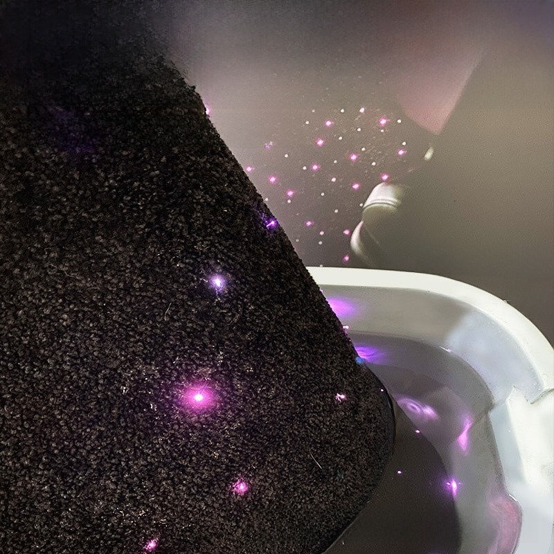 Thumbnail: Car Luminous Foot Mat LED Ambient Light USB Starry Sky Carpet Interior Decoratio