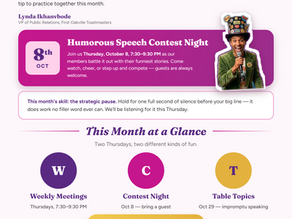 October 2026 Newsletter | FOTM Toastmasters