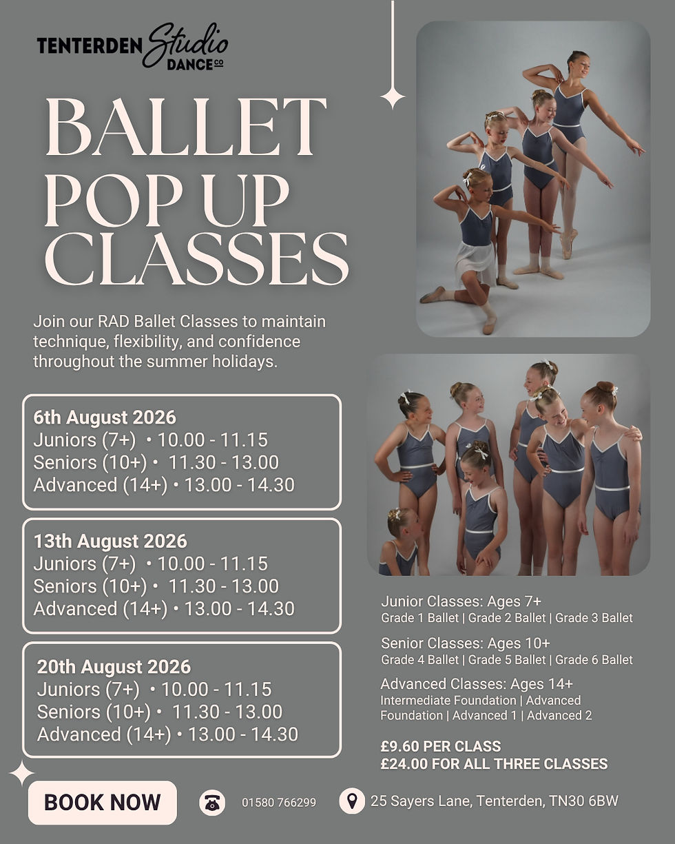 RAD Ballet Pop Up Classes