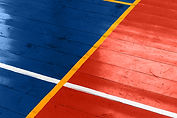 Piso de madeira quadra de basquete
