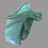 Thumbnail: Turquoise leaf sculpture