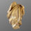 Thumbnail: Gilt leaf sculpture - light antique gold, heavily distressed