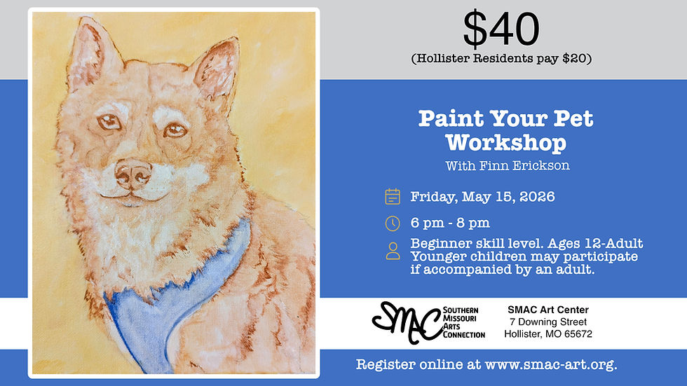 Paint Your Pet Workshop with Finn Erickson