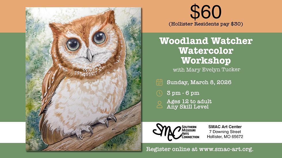 Woodland Watcher Watercolor Workshop with Mary Evelyn Tucker