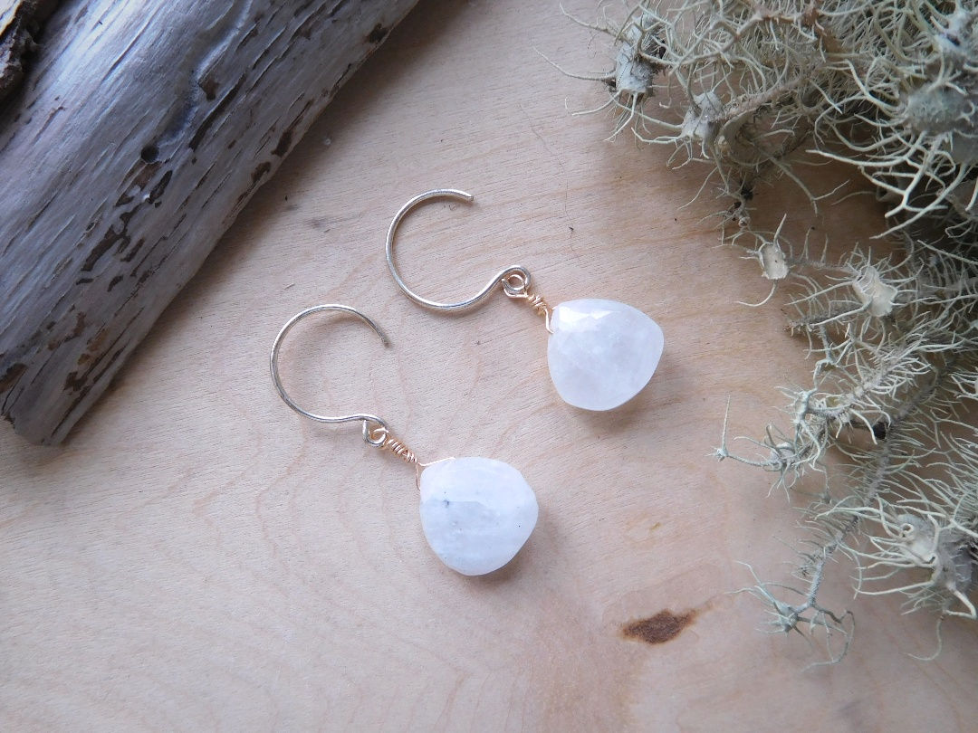 Moonstone Teardrop Earrings