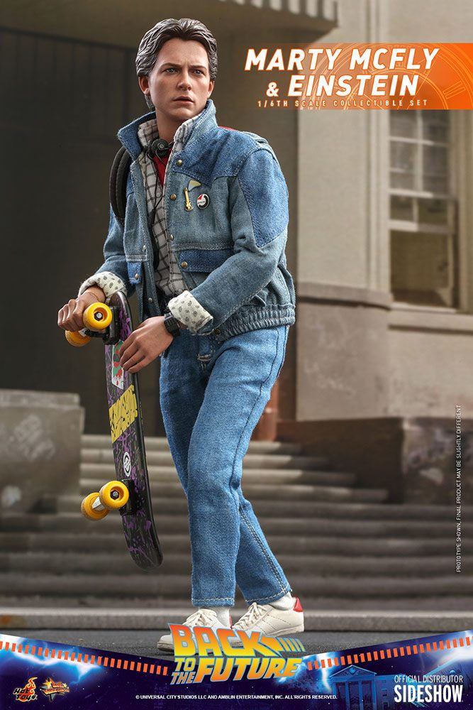 Miniature : Retour vers le futur figurines Movie Masterpiece 1/6 Marty McFly & Einstein Excl