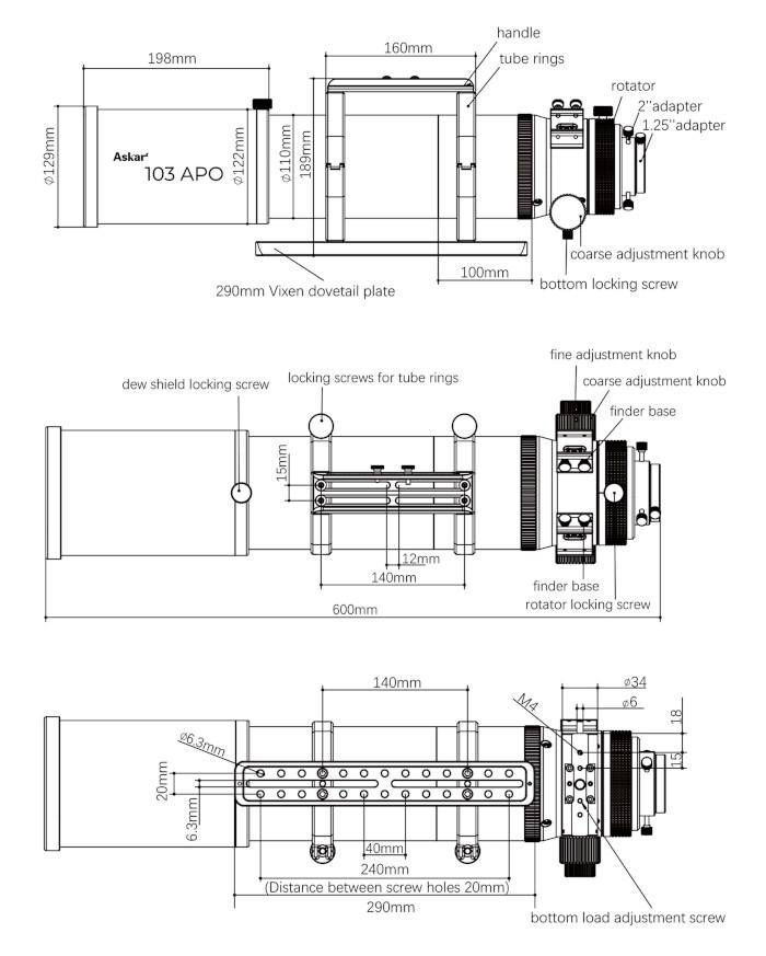 Miniature : Lunette APO Triplet 103 (F/6,8) Askar