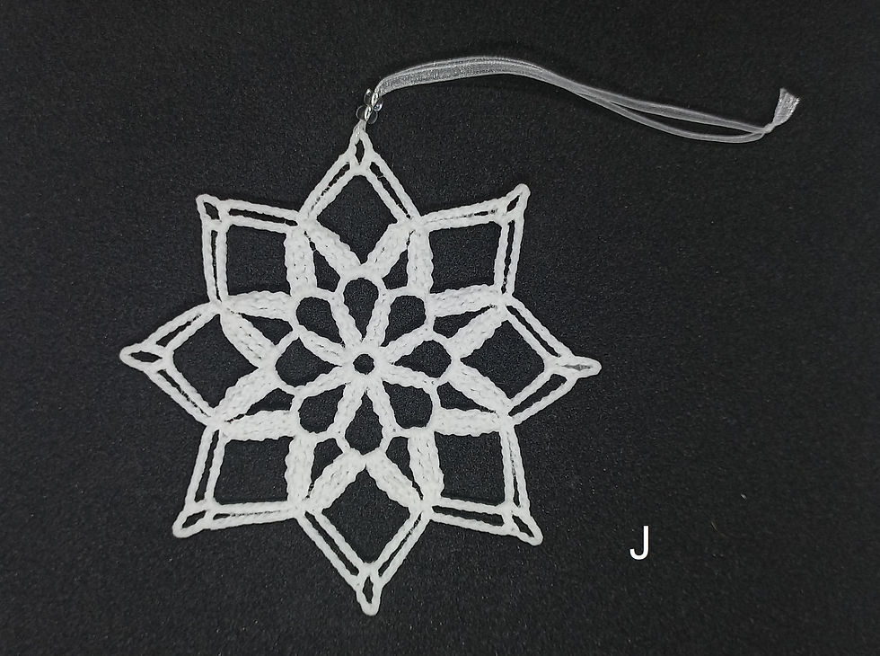 Miniature : Etoiles en crochet fait main
