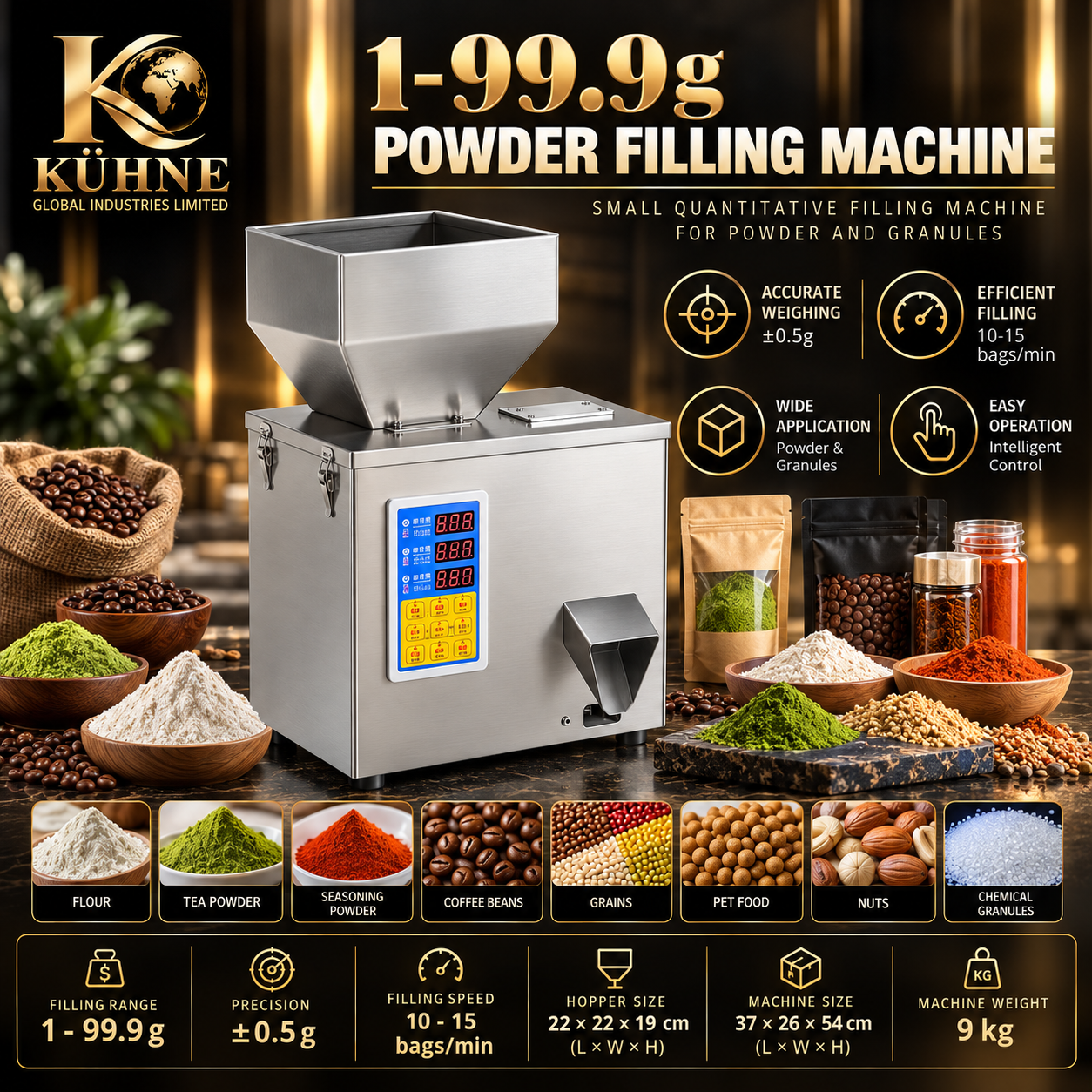 KÜHNE Automatic 100g Powder Filling Machine