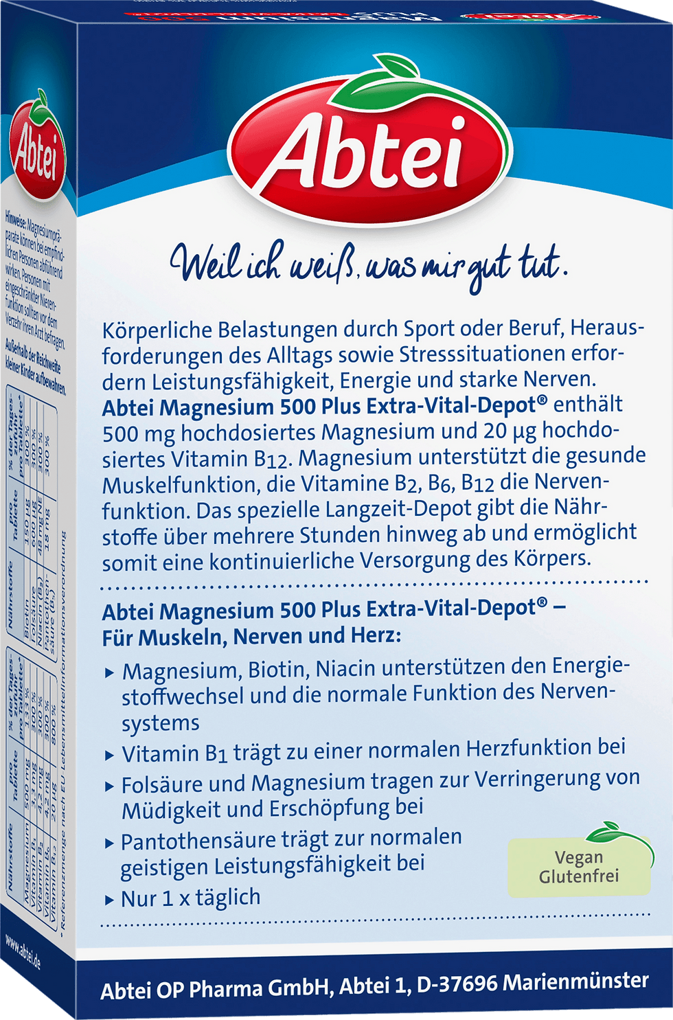 縮圖：Abtei Magnesium 500 Plus Vital Depot Tablets 42 pcs, 64 g