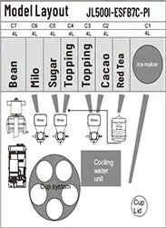Miniaturbild: KL550 Coffee Vending Machine with Integrated Cup Dispenser