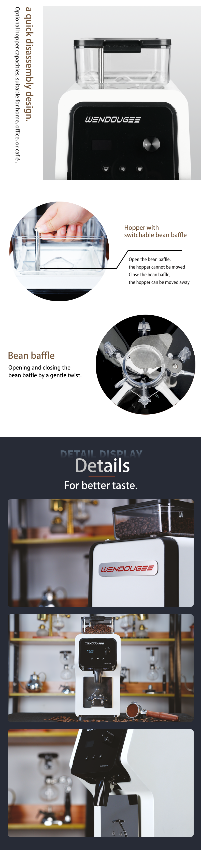 Miniaturbild: Wendougee RKONE 64/64B Coffee Grinder