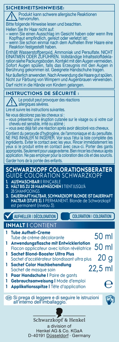 Thumbnail: Schwarzkopf Blonde Brightener L1 ++ Omegaplex 143 ml