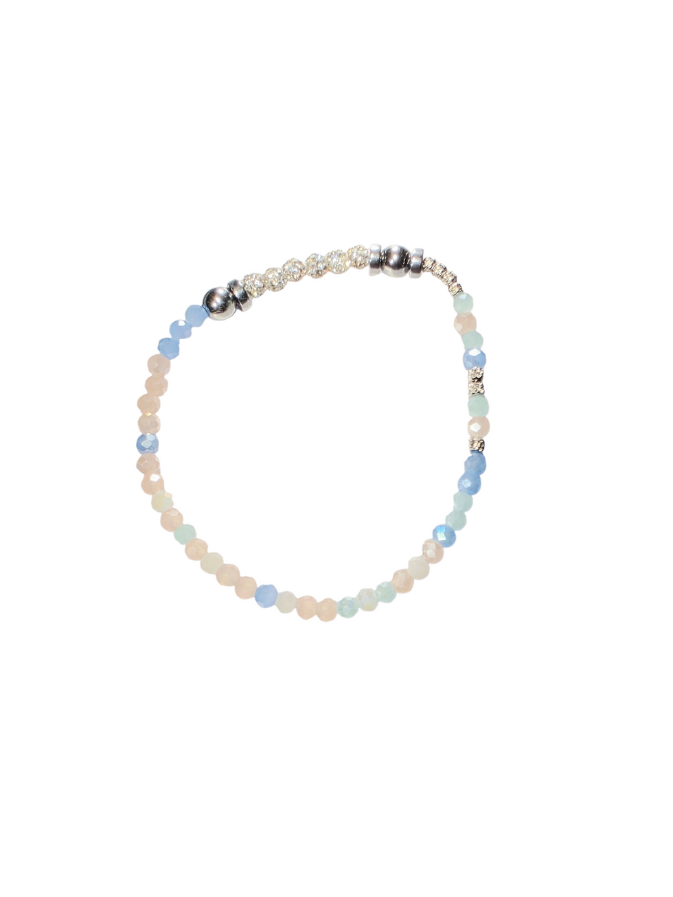 Thumbnail: Celestial Hamsa Bracelet Stack- Beaded Stretch Bracelet