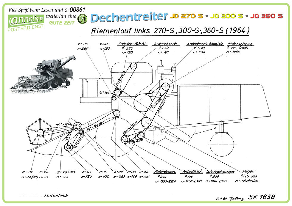 Miniaturbild: Dechentreiter Mähdrescher JD 270S