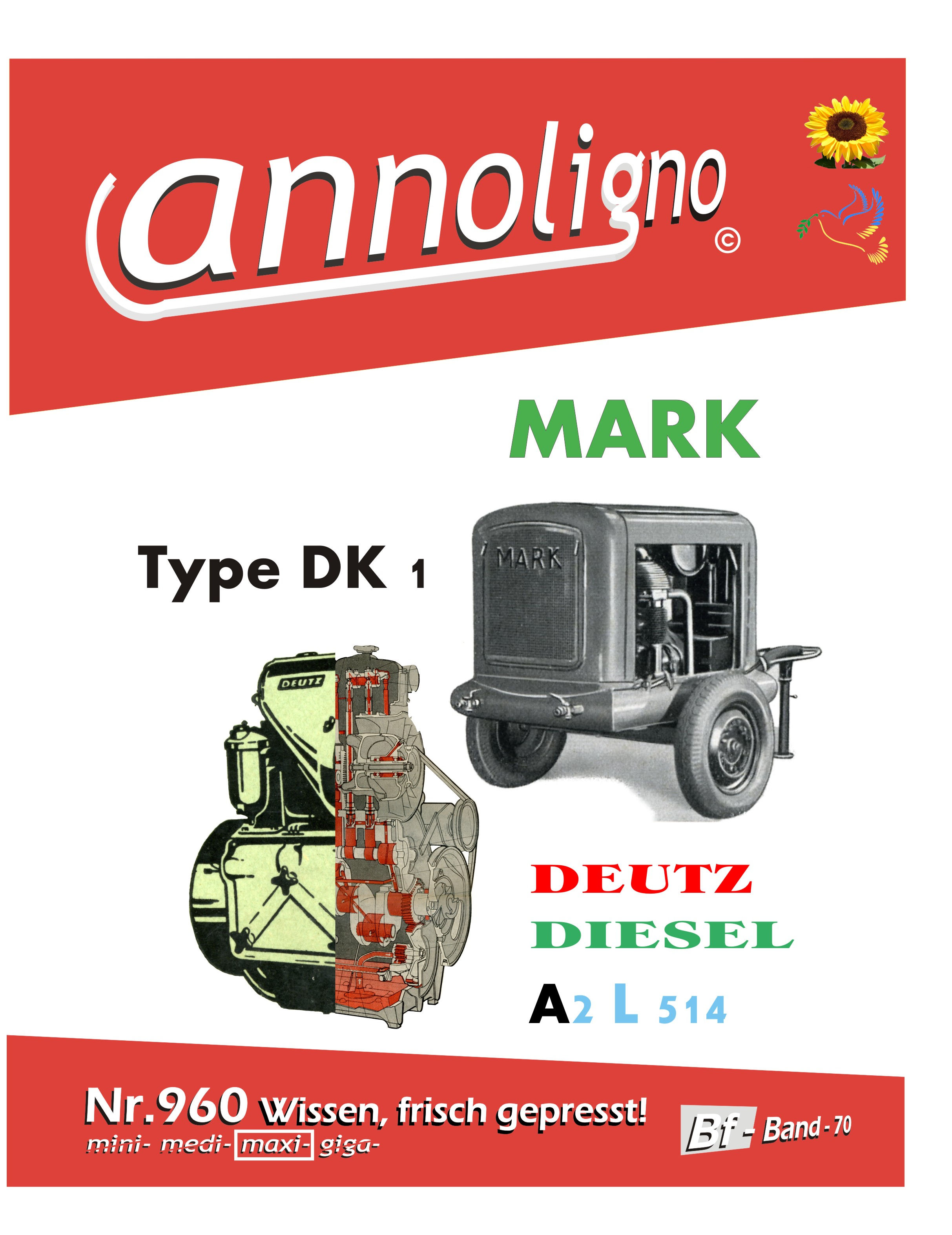 annoligno 960  Baukompressor + Deutz Motor Cover Front